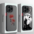 thumbnail image 2 of Funda de teléfono de Anime japonés Tokyo Ghoul Kaneki Ken para iPhone 15 14 13 12 11 Mini Pro Max X XR 7 8 Plus, cubierta trasera transparente mate, 2 of 5