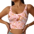 thumbnail image 1 of Balery Pink Cockatoo Birds Sujetadores deportivos con espalda cruzada para mujer, acolchados, sin costuras, de alto impacto, ideales para yoga, gimnasio, entrenamiento y fitness.-Large, 1 of 8