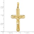 thumbnail image 2 of 21mm 10k Solid Yellow Gold Polished Crucifix Pendant Necklace Pendant for Women - 2.8 Grams, 2 of 2