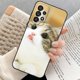 thumbnail image 1 of Funda trasera de silicona suave pintada con gato de dibujos animados para Samsung A53 5G Galaxy A23 A33 5G QYM unisex, 1 of 2