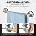 thumbnail image 3 of Yohom Suction Cup Bath Hand Towel Bar for Bathroom Wall Mount 22 inches Stainless Steel Hand Towel Holder for Glass Shower Door Kitchen Towel Rack Brushed, 3 of 6