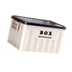 thumbnail image 4 of Contenedor con tapa, cajón multiusos con tapa, organizador para maletero de coche, almacenamiento Blanco Azul, 4 of 9