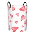 thumbnail image 2 of Kll Pink Hearts Waterproof Foldable Laundry Hamper Bucket With Handles For Storage Bin,Kids Room,Home Organizer (Small), 2 of 8