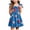 Dark Blue, variant on 4th of July Outfit Toddler Little Girl Outfit Fourth of July Red White and Blue Dress American Flag Kids Girls Dresses Sky Blue,12-18 Months