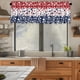 thumbnail image 5 of Cortinas para la Sala de Estar 54x17.72 Pulgadas Cortinas de Bandera Americana 4 de Julio Día Patriótico de la Independencia Cocina Sala de Estar Cafetería Cortinas Cortas, 5 of 6