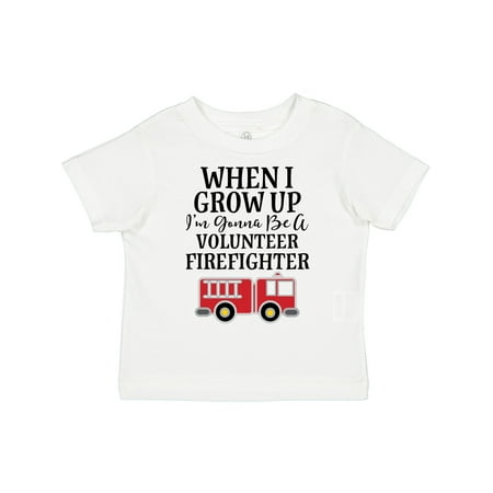 

Inktastic Firefighter Volunteer Fireman Gift Toddler Boy Girl T-Shirt