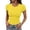 A1#-Yellow, variant on Qicasul Womens Slim Fit Short Sleeve T Shirt Crew Neck Stretchy Soft Basic Casual Top,Blue,SIZE:S