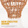 thumbnail image 4 of HEALEEP Simulated Rattan Lampshade 1Set Light Brown Rustic Style Homeowners Decoration, 4 of 7