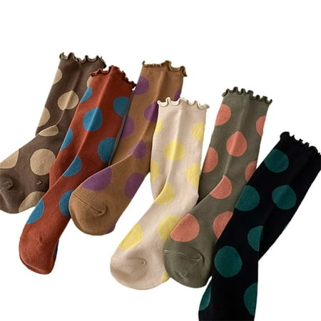 

Rumida 6 Pair Women s Autumn Calf Socks Vintage Style Crimping Warm Cotton Socks Winter Vintage Style Crimping Warm Cotton Socks Winter Autumn Supply Autumn Calf Socks 6 Pair Women s