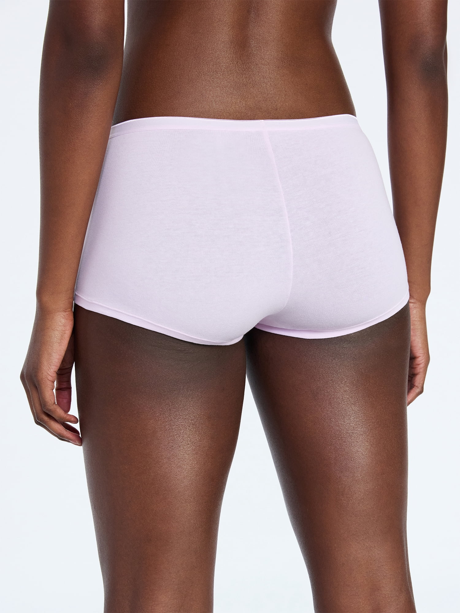 Joyspun Women's Cotton-Blend Boyshort Panties, 6-Pack, Sizes S-XXXL