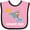 Pink and Black, variant on Inktastic Clearwater Beach Florida Vacation Boys or Girls Baby Bib