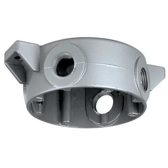 Hubbell Killark HazCeilingMount,5 1/2"L,3"W,5 1/4"H,Gray VBC-1
