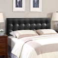 thumbnail image 4 of Modern Contemporary Full Size Vinyl Headboard, Black Faux Leather, 4 of 4