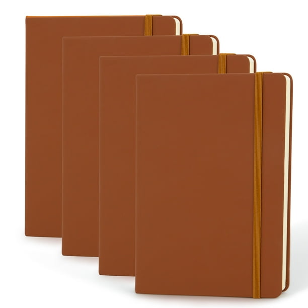 Simply Genius (4pk) A5 Hardcover Journal Notebook, 5.7x8.4, Walmart