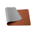 thumbnail image 2 of Naierhg Stain Resistant Mouse Pad Strap Design Faux Leather Smooth Surface Mouse Cushion Brown, 2 of 7
