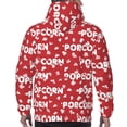 thumbnail image 7 of Kdxio Popcorn2 Print Mens Casual Hooded Collar Drawstring Hoodies Pullover Sweatshirts Casual Long Sleeve Shirts-Small, 7 of 7