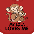 thumbnail image 4 of Inktastic My Lola Loves Me Boys or Girls Baby Bib, 4 of 4