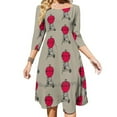 thumbnail image 2 of Robe de Barbecue à Encolure Carrée Nouvelle Grande Taille Élégante pour Femmes Robe Serrée Taille Feu Grillmaster Rouille Jardin Balcon Bratwurst, 2 of 5