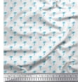 thumbnail image 1 of Soimoi Blue Cotton Duck Fabric Palm Tree Print Fabric by Yard 42 Inch Wide, 1 of 3