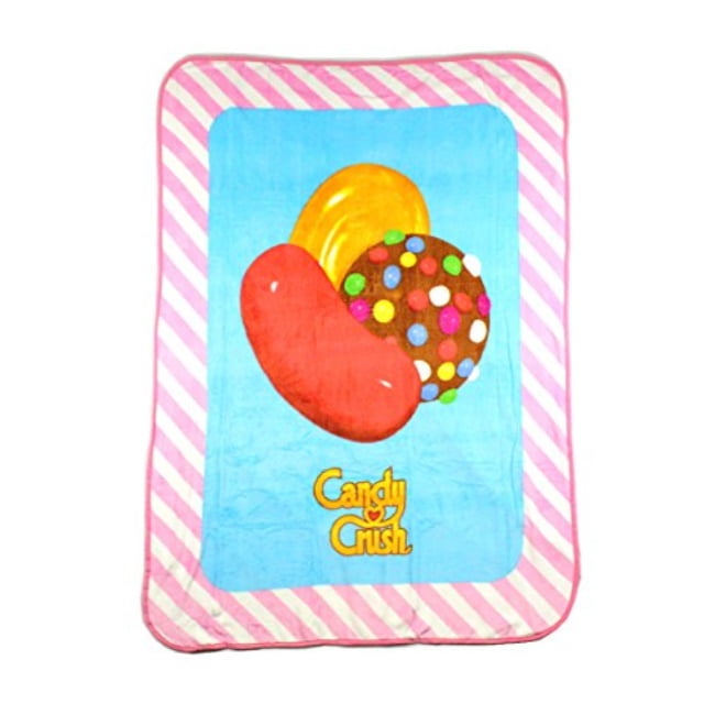 Candy Crush "Candy Trio" Fleece Blanket, 46 x 60inches