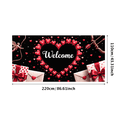 thumbnail image 2 of Welcome Heart Design Valentine's Day Celebration Banner Party Decorations Backdrop Romantic Theme Love Props Photography Event Gift, 2 of 3