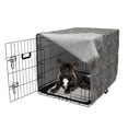 thumbnail image 5 of Botanical Dog Crate Cover, Continuous Retro Pattern of Forest Branches Leaves Foliage Botany, Easy to Use Pet Kennel Cover Small Dogs Puppies Kittens, 7 Sizes, Green Grey and Ceil Blue, by Ambesonne, 5 of 6