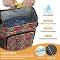 thumbnail image 2 of Travel Cooler Bag - Pioneer Flower Floral Print Pattern Camping Beer Cooler Backpack with Bottle Opener- Waterproof Insulated Picnic Backpacks - Cooler Bag for Beach, 2 of 6