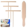 thumbnail image 7 of Spatula Set Wooden T Sticks for Spreading Pancake Batter, Set of 8 Utensils for Uniform Crepe Maker Kitchen Tool, 7 of 7