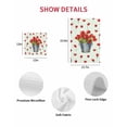 thumbnail image 7 of Red Tulip Flowers Kitchen Dish Towels for Drying Dishes Set of 3, Spring Floral Vintage Drum Country Blue Waffle Weave Microfiber Hand Tea Bathroom Towels Quick Dry & Absorbent Towel 12x12, 7 of 7