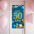 thumbnail image 5 of Blue Glittery Happy 50 Birthday Banner Background Decorations for Birthday Party Photography Props Backdrop Party Supplies Celebration Decors, 5 of 7