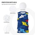 thumbnail image 3 of Sikiie Cartoon Shark Basketball Jersey Reversible Men's Mesh Athletic Sports Shirts Training Practice S-4XLX-Large, 3 of 6