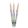 thumbnail image 1 of Pincel para decoración de uñas, Dekaim 3 piezas Pinceles para decoración de uñas Pintura de puntos Dibujo Manicura Accesorios para decoración de uñas(Gradient Color Nail Brush), 1 of 5