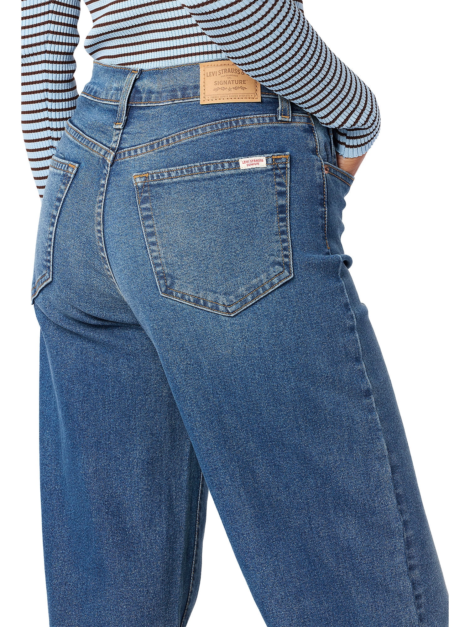 Levi Strauss Signature Women's Heritage Original Wide Leg Jeans, Sizes 0-14