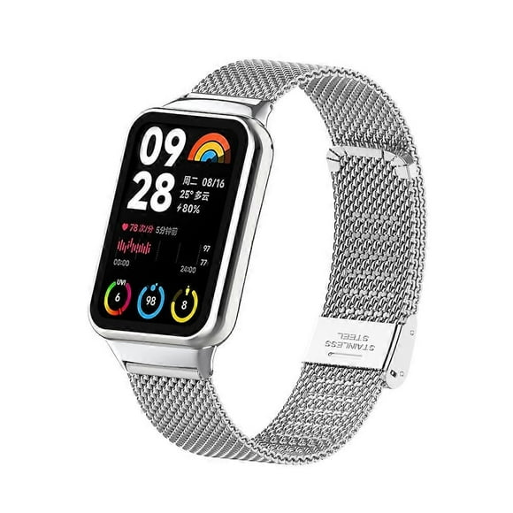 Steel Mesh Metal Strap For Xiaomi Smart Band 9 Pro / 8 Pro