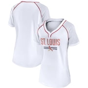 Women's Fanatics White St. Louis Cardinals Play Calling Raglan V-Neck T-Shirt
