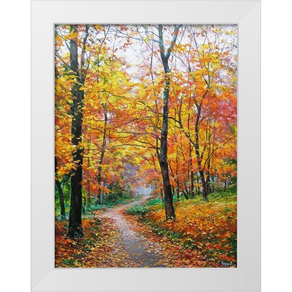Cernov, Ivan 12x14 White Modern Wood Framed Museum Art Print Titled - Autumn invite for Dreaming