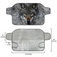 thumbnail image 5 of Xoenoiee Wolf Print Windshield Cover for Ice and Snow, Car Windshield Snow Cover Waterproof UV Dust Resistant Winter Ice Sunshade Protector, Universal Fit SUV Sedan, 5 of 7