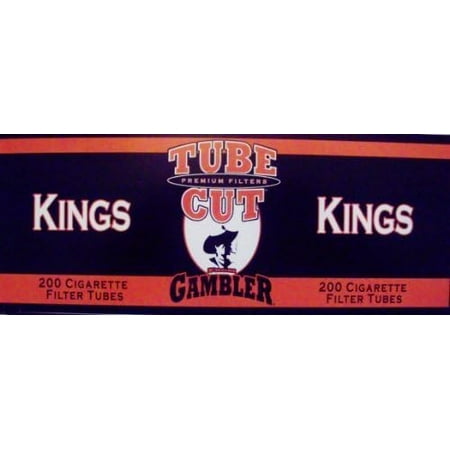 Gambler Tube Cut Regular King Size Filter Tubes (5 Boxes-1000 Filters)