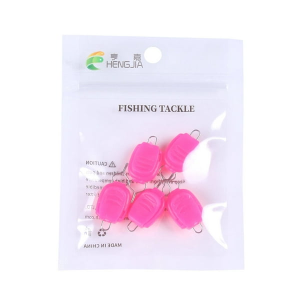 25pcs Fishing Accessories Luminous Fishing Wheel Stopper Thread Clip Thread  Lock Thread Clip Fishing Line Clip Buckle Line Stopper (Mixed Color)