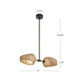thumbnail image 4 of Kuzco Lighting Pd20602 Lanai 25" Wide Led Linear Chandelier - Black, 4 of 7