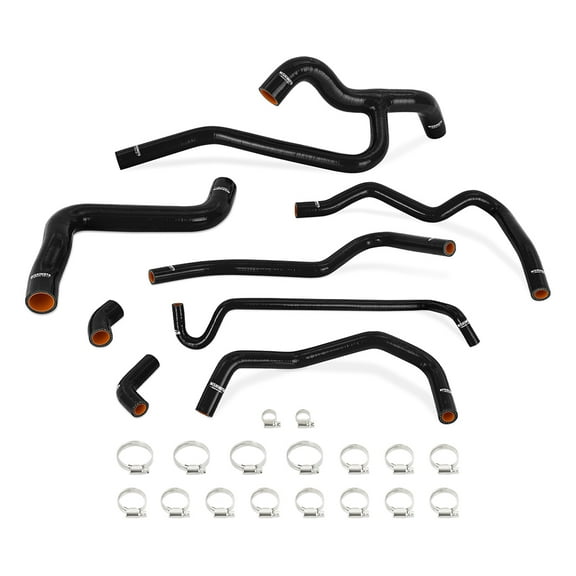 Mishimoto MMHOSE-MUS40-05BK Silicone Radiator & Heater Hose Kit, Compatible With Ford Mustang V6 4.0L 2005-2010, Black