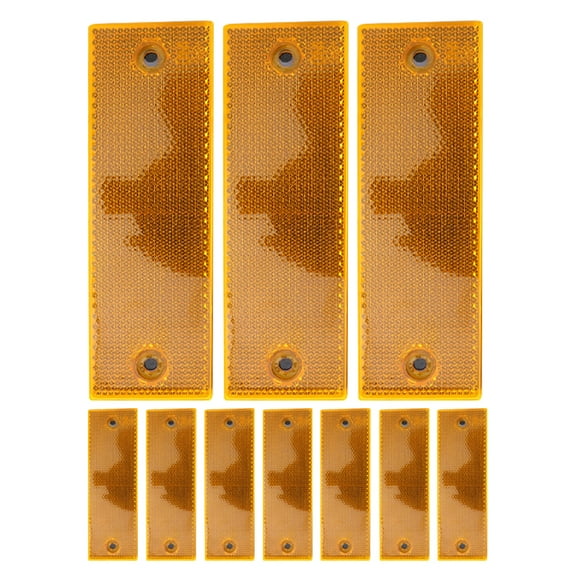 12pcs Bicycles Reflectors Golf Cart Reflectors Small Reflective Signs Road Reflectors Vehicle Reflectors Car Reflector Reflectors For Post Small Bicycles Reflectors