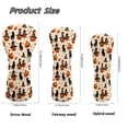 thumbnail image 6 of Uorisanigo Golf Club Head Covers Set 3 Pack, Funny Golf Club Cover Abrasion-Resistant Protection for Clubs Headcover, Halloween Theme Driver Fairway Wood Hybrid Head Covers, 6 of 7