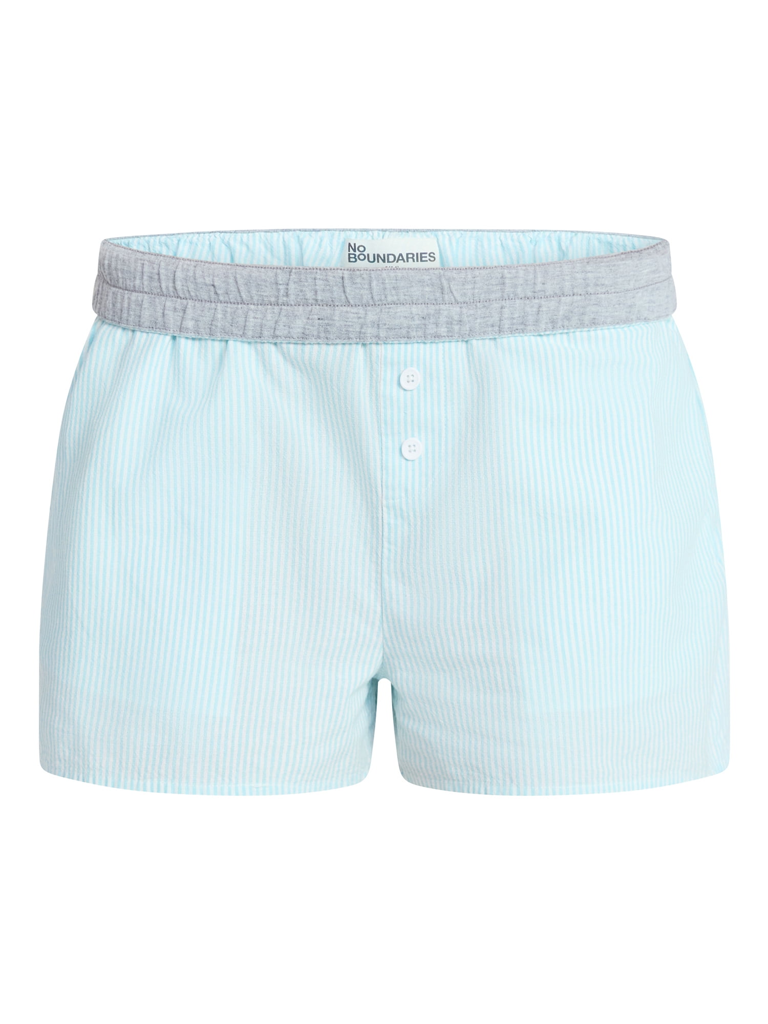 No Boundaries Cotton Boxer Shorts with Rollover Waist, 3'' Inseam, Women's XXS (00)-XXL (20)