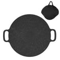 thumbnail image 2 of Sartén Para Parrilla Coreana, Plancha Redonda Antiadherente Para Barbacoa Con Revestimiento De Piedra Médica Para Cocinar Y Acampar Fácilmente, 2 of 7