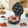 thumbnail image 6 of KEINVE Mini Donut Waffle Cake Maker - Non-Stick, 7 Slots Home Baking Machine, Great for Breakfast, Snacks, Desserts and More, 6 of 8