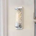thumbnail image 2 of Lucas McKearn Elysian 1 Light Sconce in Polished Chrome and Silver Leaf, 2 of 3