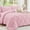 Baby Pink, variant on Sasttie Queen Size Comforter Set, 7-Piece Bed in a Bag, Pintuck Bedding Sets for All Season, Black