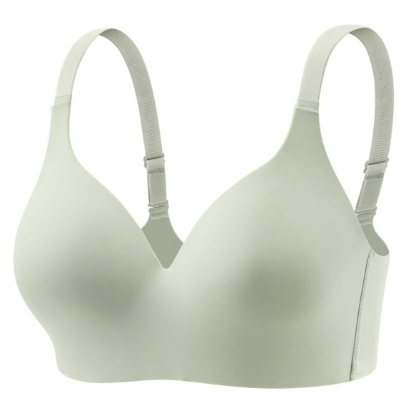 Hrsba Bras for Large Breasted Women,Wireless Bras, Cup Plus Size Push Up Comfortable Breathable Everyday Lingerie Top