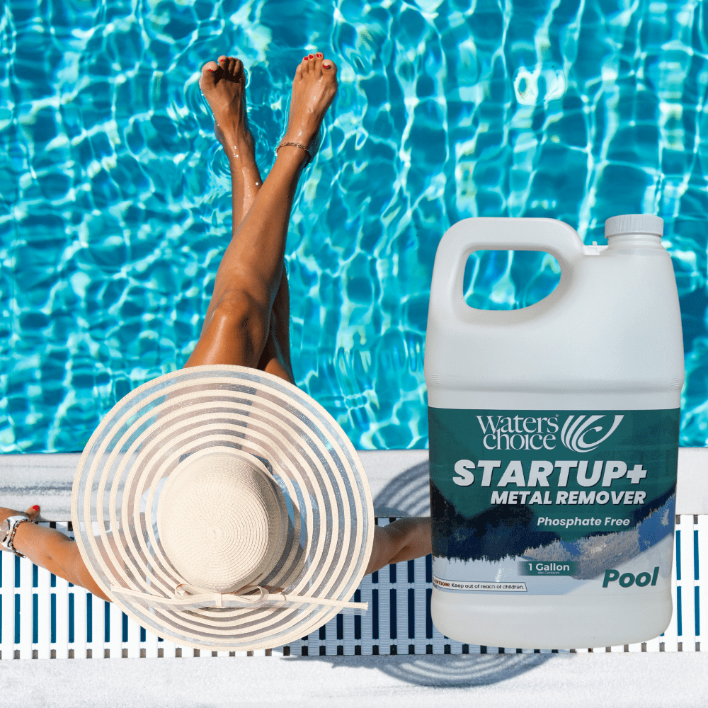 Waters Choice Startup+ Pool Metal Remover, Phosphate-Free, 1 Gallon